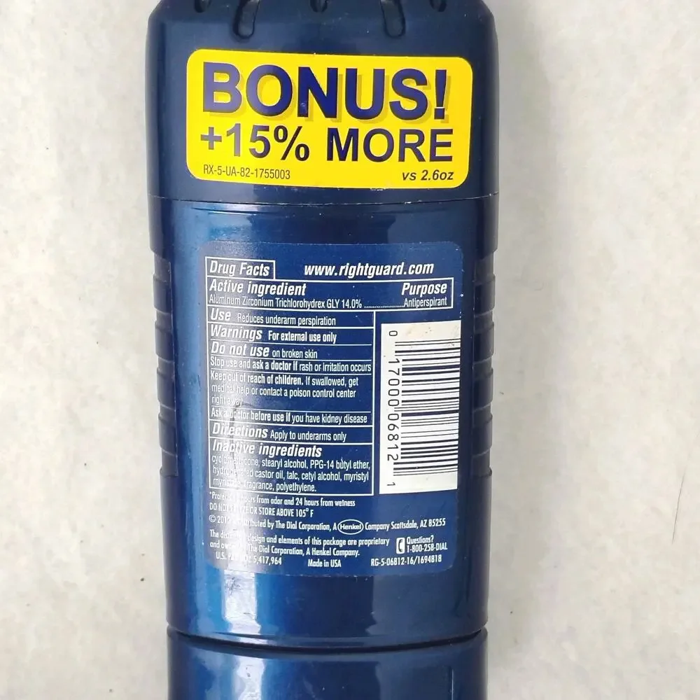 Right Guard Sport Antiperspirant Deodorant Fresh Scent Invisible Solid 3 oz 2012